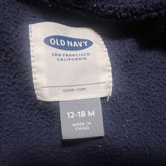 オールドネイビー　くま耳パーカー　アウター　フリース　12〜18Mの画像