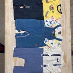 ベビー服６枚まとめ売り(70cm)秋冬用　ミキハウス、コンビミニなどの画像