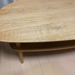 無垢材　コーヒーテーブルの画像
