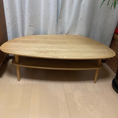 無垢材　コーヒーテーブルの画像