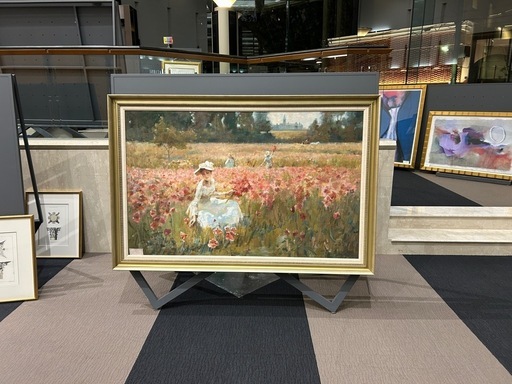 大型絵画　花畑（仮）　