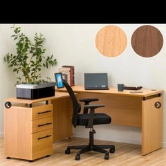 ニトリ L字型 システムデスク ラボーロ 140 の画像