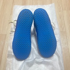 asics ボクシングシューズ ハイカット 25.0cm ブルー レスリングの画像