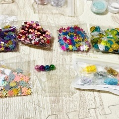 ハンドメイドの材料の画像