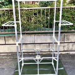 ニトリ 折り畳み ハンガーラック   室内物干し ☆配送応相談☆の画像