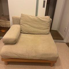 1人掛けソファ　ベージュ【値下げ交渉可】の画像