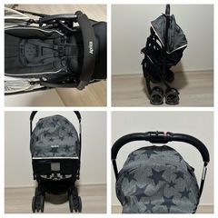 ベビーカー装備品全てセットAprica(アップリカ)洗濯済ラクーナクッションの画像
