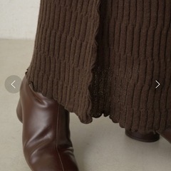 Kastane 定価7,590円　ニットメロウワンピース　ブラウンの画像
