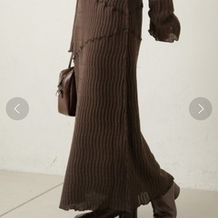 Kastane 定価7,590円　ニットメロウワンピース　ブラウンの画像