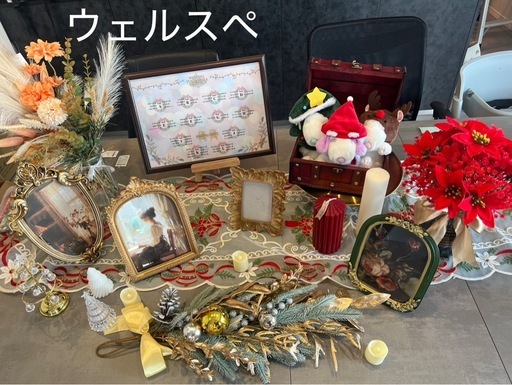 結婚式　メインテーブル　高砂　冬　クリスマス　造花　