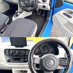 【フォルクスワーゲン up! 2ドア ブルー 平成26年式】の画像