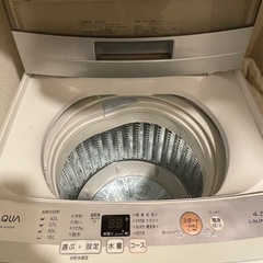 洗濯機　AQUA　AQW-S45Eの画像