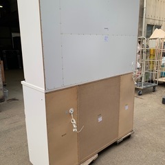 ニトリ キッチンボード ERNI 160KB ホワイト 状態良好品❗️160cm×50cm×高さ205cmの画像