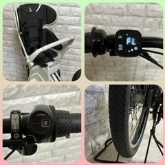 ✨美品✨BRIDGESTONE 電動アシスト自転車bikke ビッケモブdd 3人乗り対応 　内装3段変速✨室内保管✨完成車配送✨d901の画像