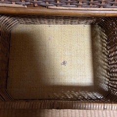 籐の籠　三段ボックス  収納の画像