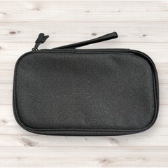 便利 ガジェットポーチ 3層大容量 小物入れ 化粧ポーチ 旅行 出張 耐久性のあるファブリック製収納ケース（ブラック）の画像