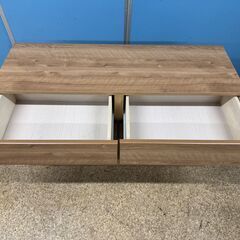 チェスト ウォールナット色 木製 ローチェスト 引き出し 洋服タンス 北欧 木目調 収納の画像