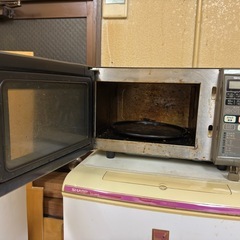 電子レンジ　冷蔵庫　SHARPの画像