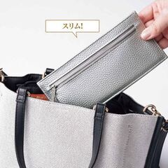 ♪未開封品♪　TABASA　レザー調　驚きの薄さ約３ｍｍ超スリム長財布の画像