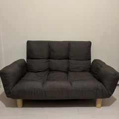 楽天で購入したソファ  リクライニングできるソファベッドの画像