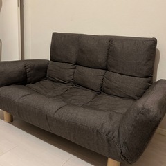 楽天で購入したソファ  リクライニングできるソファベッドの画像