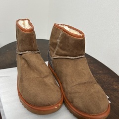 ♪試着ばきのみボアショートブーツLサイズ茶色♪の画像