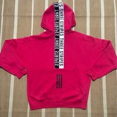 【常田大希さん着用モデル】adidasジップパーカーSピンク (レディースだとLサイズぐらい)着画ありの画像