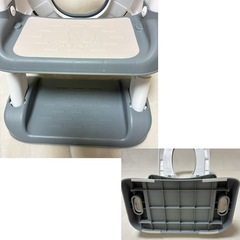 ⭐️Thinkmax 灰色補助便座 ステップ付きトイレトレーニング折りたたみの画像