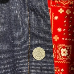 エンジェルブルー　デニムジャケット　150cmの画像