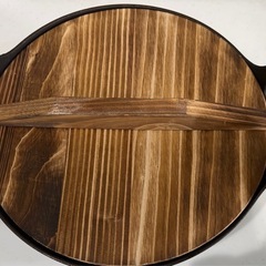 鋳鉄フライパン 25cm ノンスティック 両手鍋　キャンプ・グリルの画像