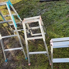 アルミ製折りたたみ脚立3点セットの画像