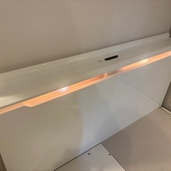 ニトリ　セミダブル収納付きベッドフレーム　ホワイトの画像