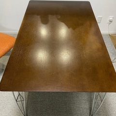 【中古品】ニトリ／NITORI／食卓テーブル　ダイニングテーブル　クーボ120DBR　の画像