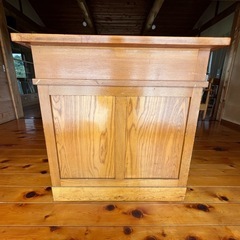 木製両袖机　ヴィンテージ　　の画像