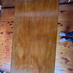 木製両袖机　ヴィンテージ　　の画像