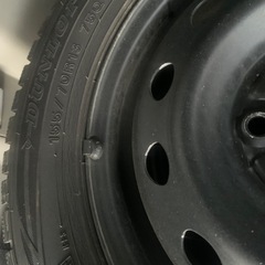 スタッドレスタイヤ鉄ホイール155/70/13の画像