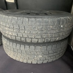 スタッドレスタイヤ鉄ホイール155/70/13の画像