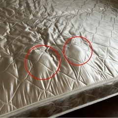 ダブルベッド　(マットレス+フレーム)の画像