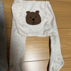 babyGAP くまさんタイツ 2色セット 0-12mの画像