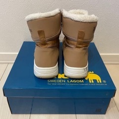 moz   モズ　スノーブーツ　ベージュ　Lサイズの画像