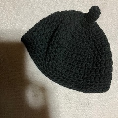 新生児用　ドングリぼうし　黒の画像