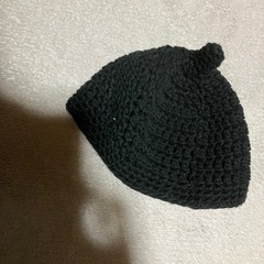 新生児用　ドングリぼうし　黒の画像