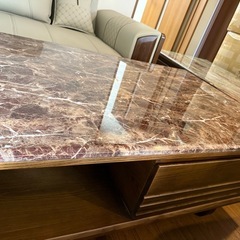 大理石テーブル2点セットの画像