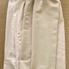 遮光カーテンとミラーレースセットの画像