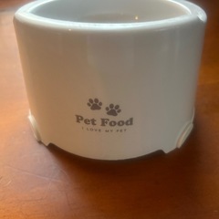 ペットフードボウル グレーの画像