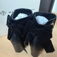 リボンレザーブーツXLの画像