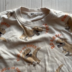 H&M 恐竜　スウェット　男の子　４歳　５歳　の画像