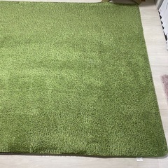 240cm×190cm 約3畳　芝生風ラグ　低反発ウレタン入りラグ カーペットの画像