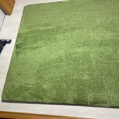 240cm×190cm 約3畳　芝生風ラグ　低反発ウレタン入りラグ カーペットの画像
