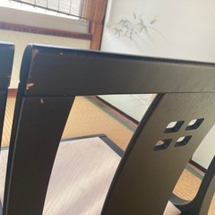 座椅子　黒　2脚セットの画像